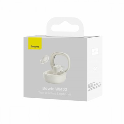 Bluetooth навушники Baseus Boiwe WM02 TWS Creamy white /3M/ 00077749 фото