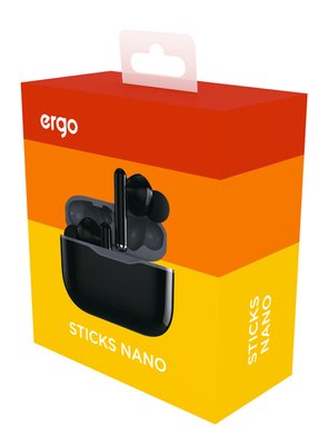 Навушники Bluetooth ERGO BS-710 Sticks Nano Чорні 00055892 фото